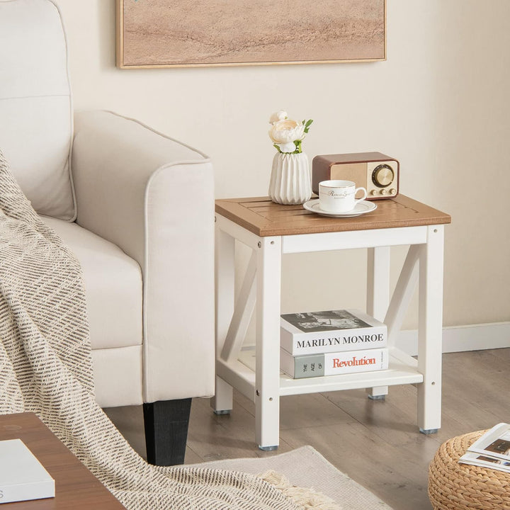 RELAX4LIFE Duschbank mit Ablage, Badhocker mit Rutschfesten Füssen, Duschstuhl bis 150 kg Belastbar,