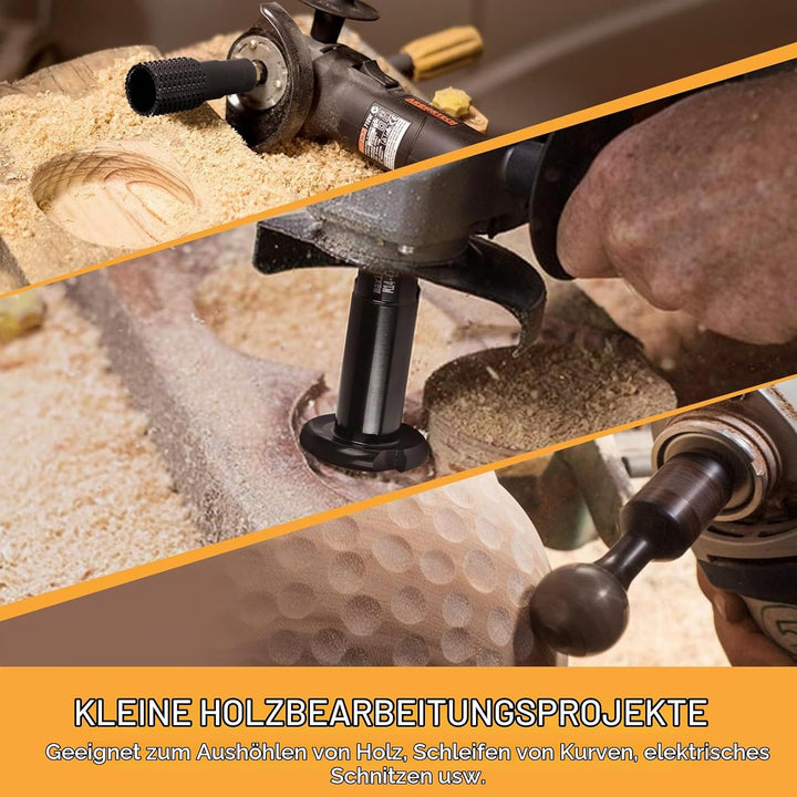 EFUTURETIME 3 tlg. Kugelfräser Holz Bohrmaschine M14 φ 31.5mm + 48mm Kugelraspel Holz für Winkelschl