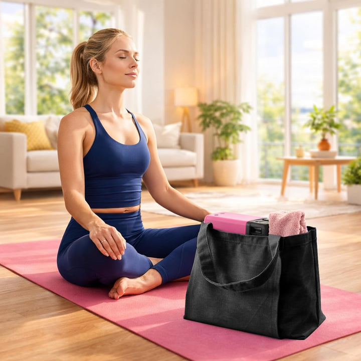 Yogatasche Damen Gross – Offene Yoga Tote Bag für Matte und Zubehör, Leichte Sporttasche Damen mit T