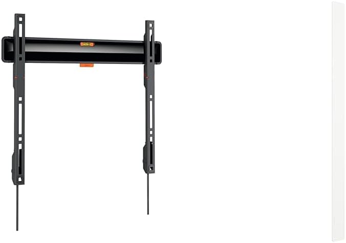 Vogel's Comfort TVM 3405 Flache TV-Wandhalterung für 32-77 Zoll Fernseher & TVA 6000 Kabelkanal Weis