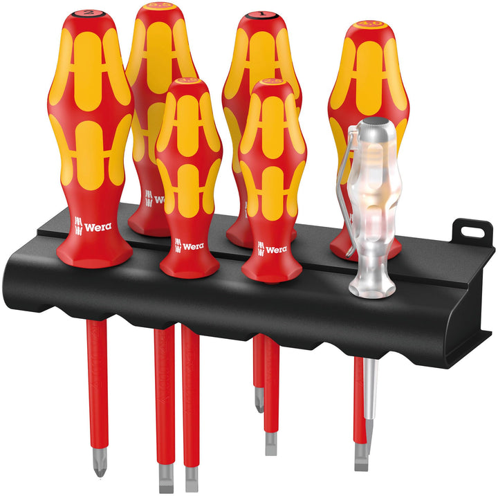Wera 05006148001 160 i/165 i/7 Rack, VDE-isolierter Schraubendrehersatz, 7-teilig 1 Originalverpacku