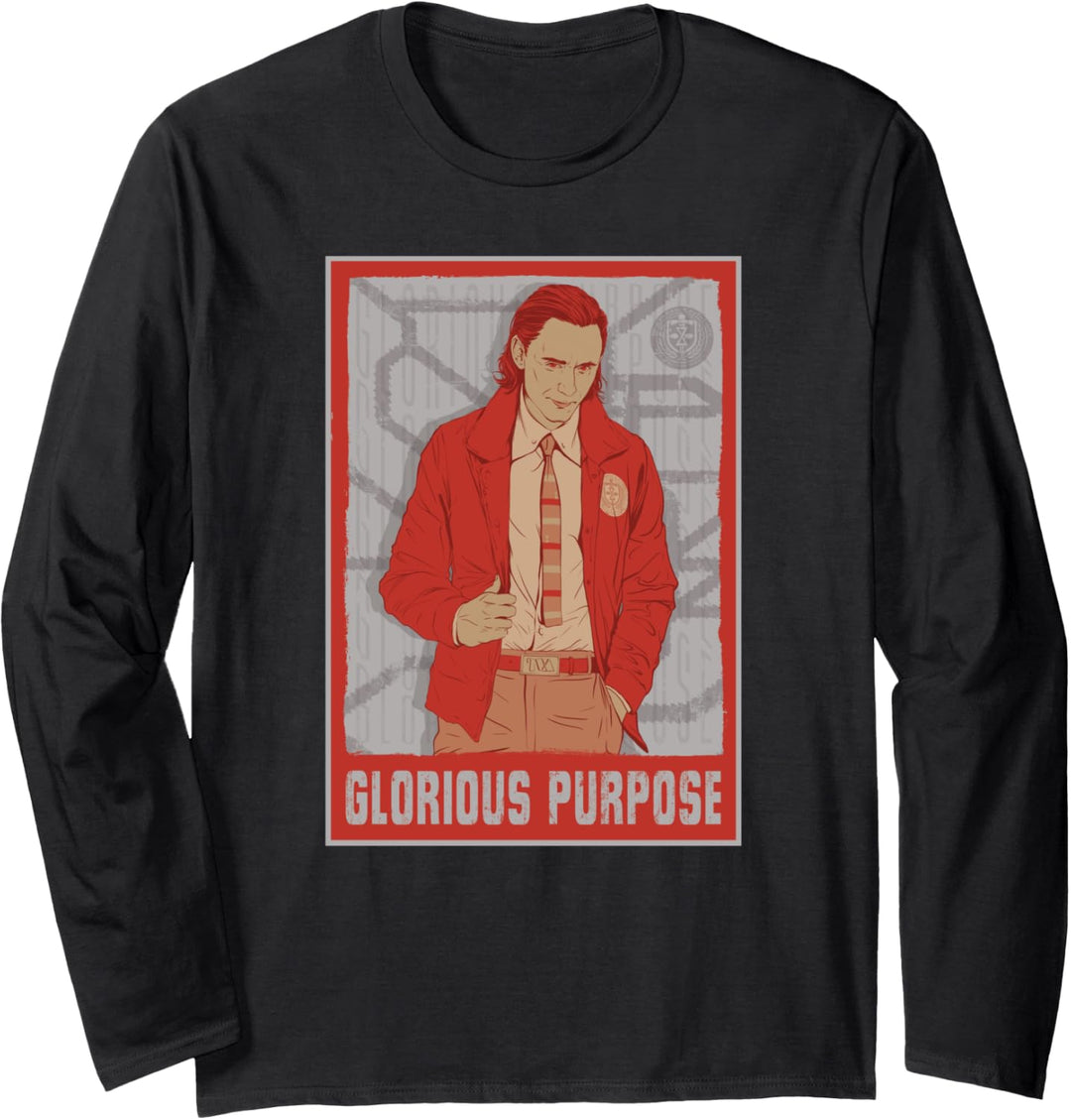 Marvel Loki Glorious Purpose Langarmshirt