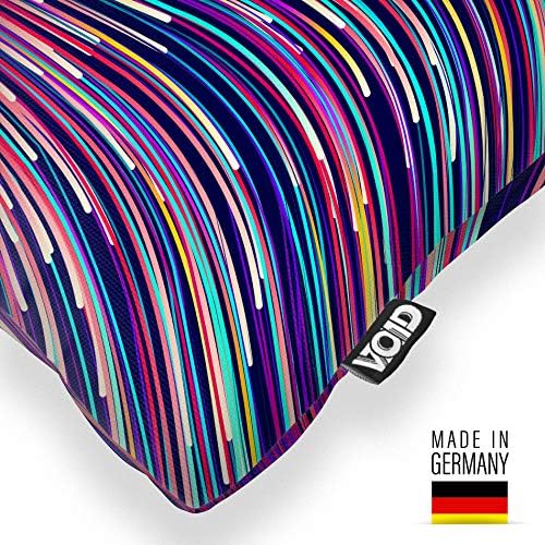 VOID Farbwellen Linien Kissenbezug Kissenhülle Sofakissen Kissen Deko Outdoor-Kissen Dekokissen, Kis