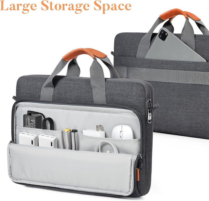 bagasin Laptoptasche Laptop Aktentasche Passt bis zu 14 Zoll Laptop Erweiterbare Wasserabweisend Sch