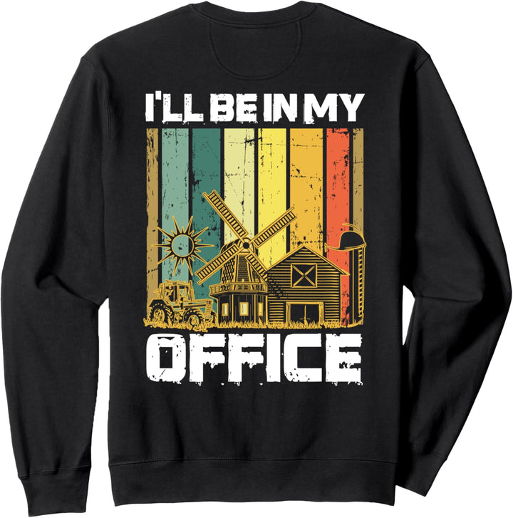 Farmer Design auf der Rückseite der Kleidung Landwirtschaft Sweatshirt