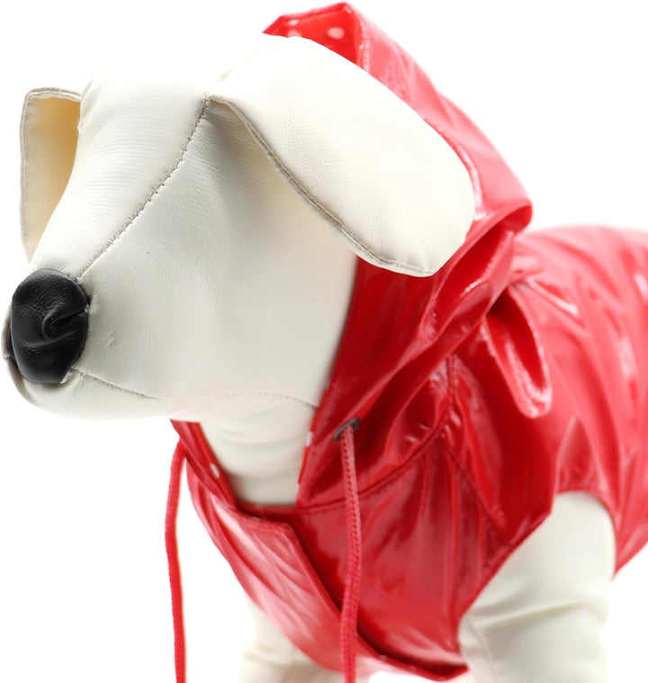 Croci C7274478 Regenmantel Raindrop Cherry, 35 cm Cherry 35 cm, Cherry 35 cm