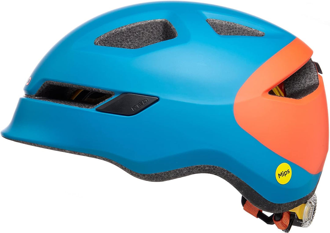 KED Unisex Jugend Pop Fahrradhelm M | 52-56cm Blau, M | 52-56cm Blau