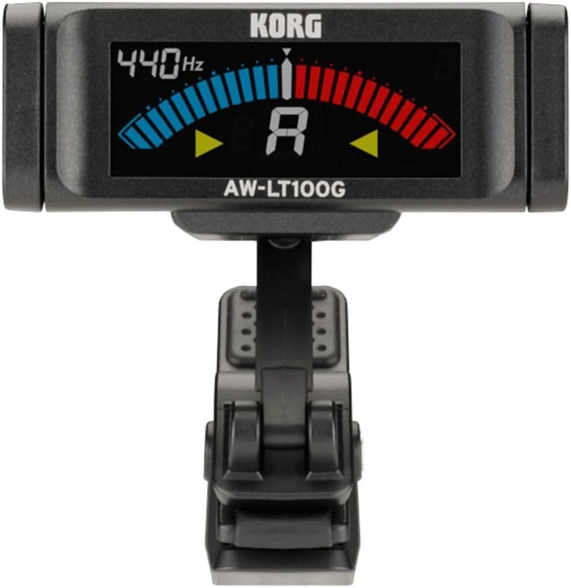 KORG Stimmgerät AWLT100-G Gitarre, E-Gitarre, Akustikgitarre, chromatische, Clip-Tuner mit Kalibrier