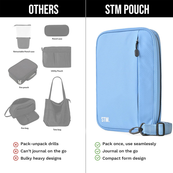 Scribbles That Matter - A5 Pencil Case Pouch + Journal Organizer - Large Capacity Kawaii Pencil Pouc