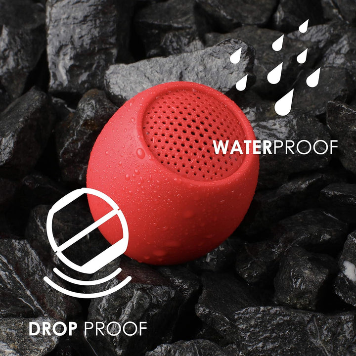 Boompods Zero Mini Bluetooth Lautsprecher - tragbarer Outdoor Lautsprecher, IPX6 Wasserschutz & 5 St