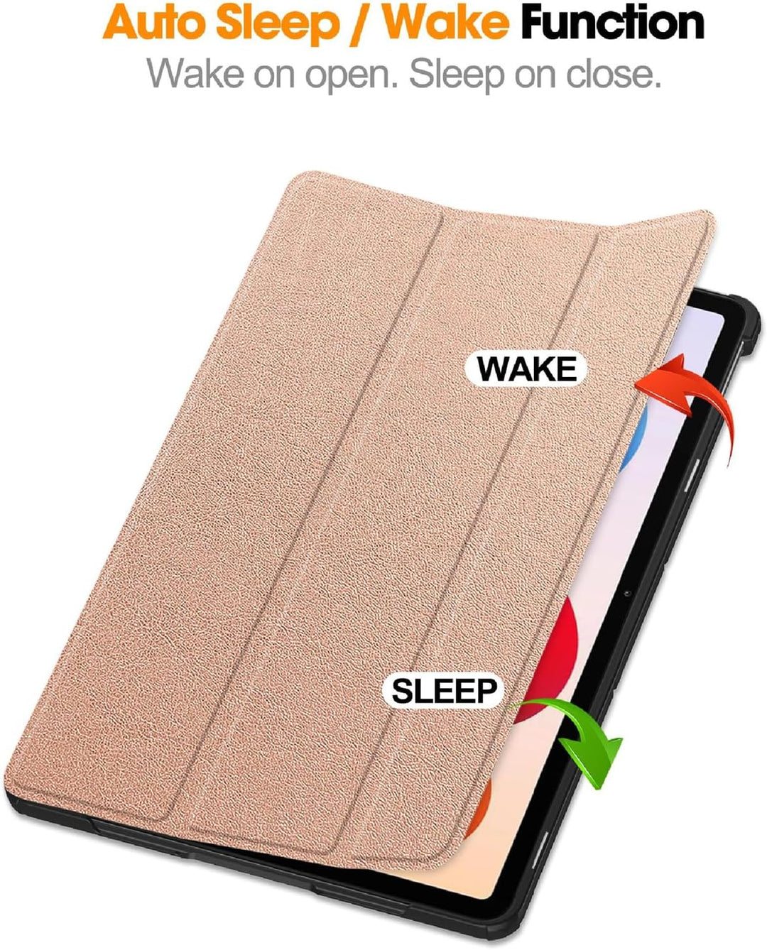 GIOPUEY Hülle Kompatibel mit Xiaomi Redmi Pad 2 Pro 12.1 2025, Flip Case [Bracket-Funktion] 360° Sch