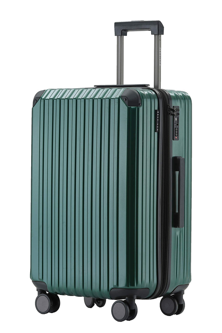 Münicase M816 TSA-Schloss Koffer Reisekoffer Trolley Kofferset Hardschale Boardcase (Dunkelgreen, Gr