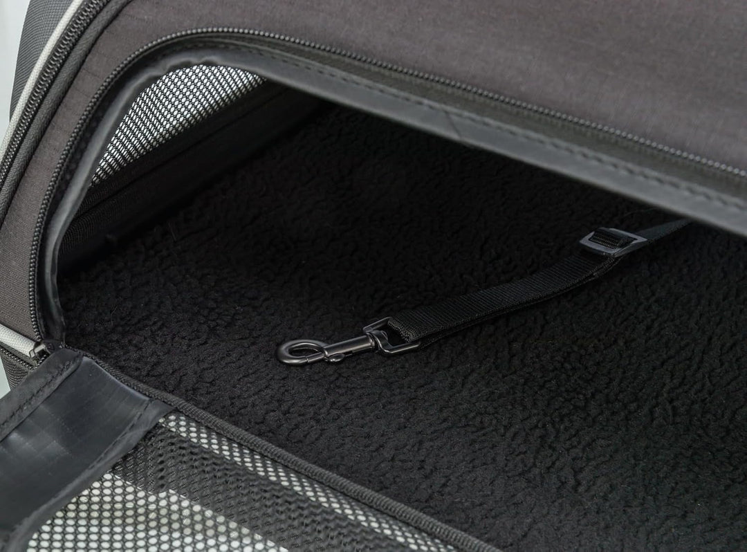 TRIXIE Transporttasche Boarding für Hunde in schwarz – praktische Tragetasche zum Transportieren dei