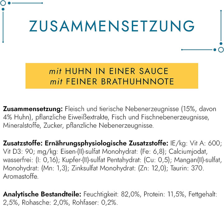 PURINA GOURMET Perle Duetto Katzenfutter nass, mit Huhn und Rind, 26er Pack (26 x 85g) & Perle Genus