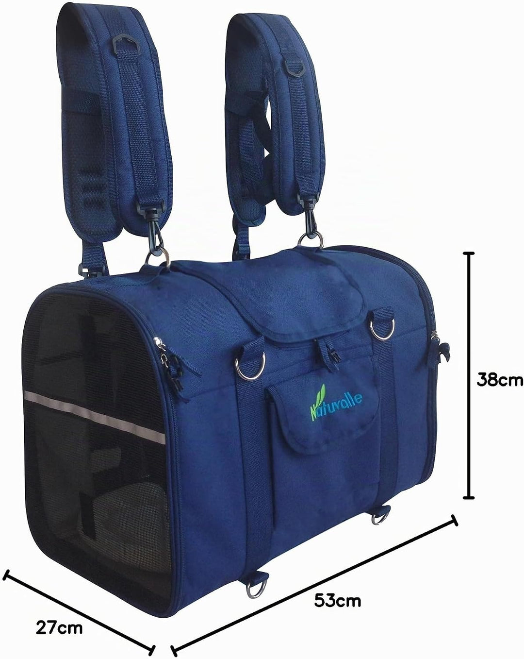 Stabiler 6-in-1 Haustiertransporter, Front/Brustträger, Schultertasche, Haustier-Handtasche, Autosit