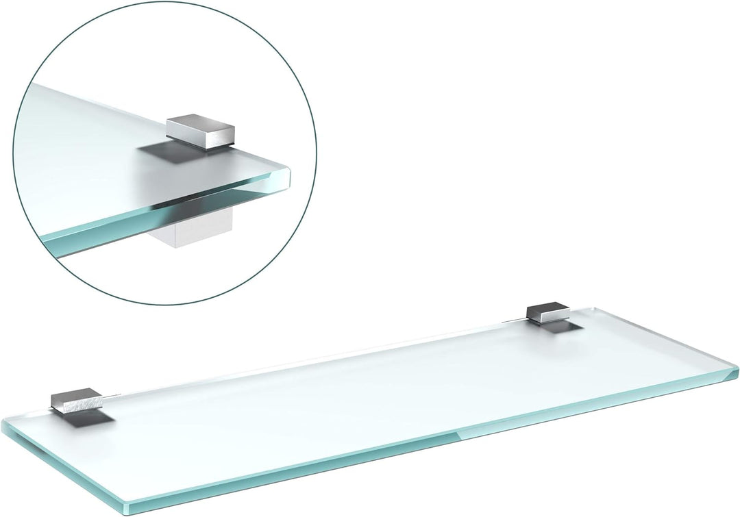 bijon Glasregal Glasablage Wandregal Glas Bad-Regal Glas Badezimmer Regal Badablage Ablageregal - 8m