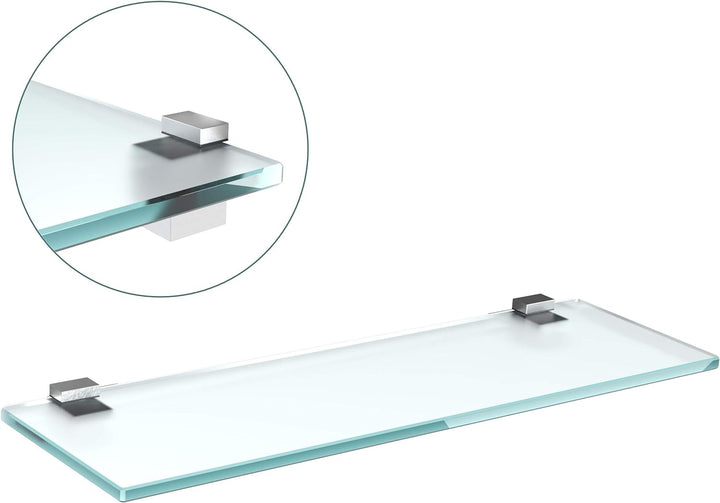 bijon Glasregal Glasablage Wandregal Glas Bad-Regal Glas Badezimmer Regal Badablage Ablageregal - 8m
