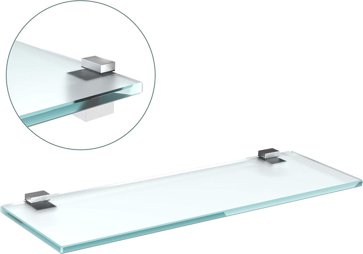 bijon Glasregal Glasablage Wandregal Glas Bad-Regal Glas Badezimmer Regal Badablage Ablageregal - 8m