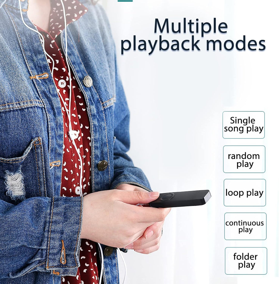 MP3-Player, U-Disk-Musikplayer mit 8 GB Speicher, 64 GB Erweiterbarer, Verlustfreier HiFi-Stereo-Aud
