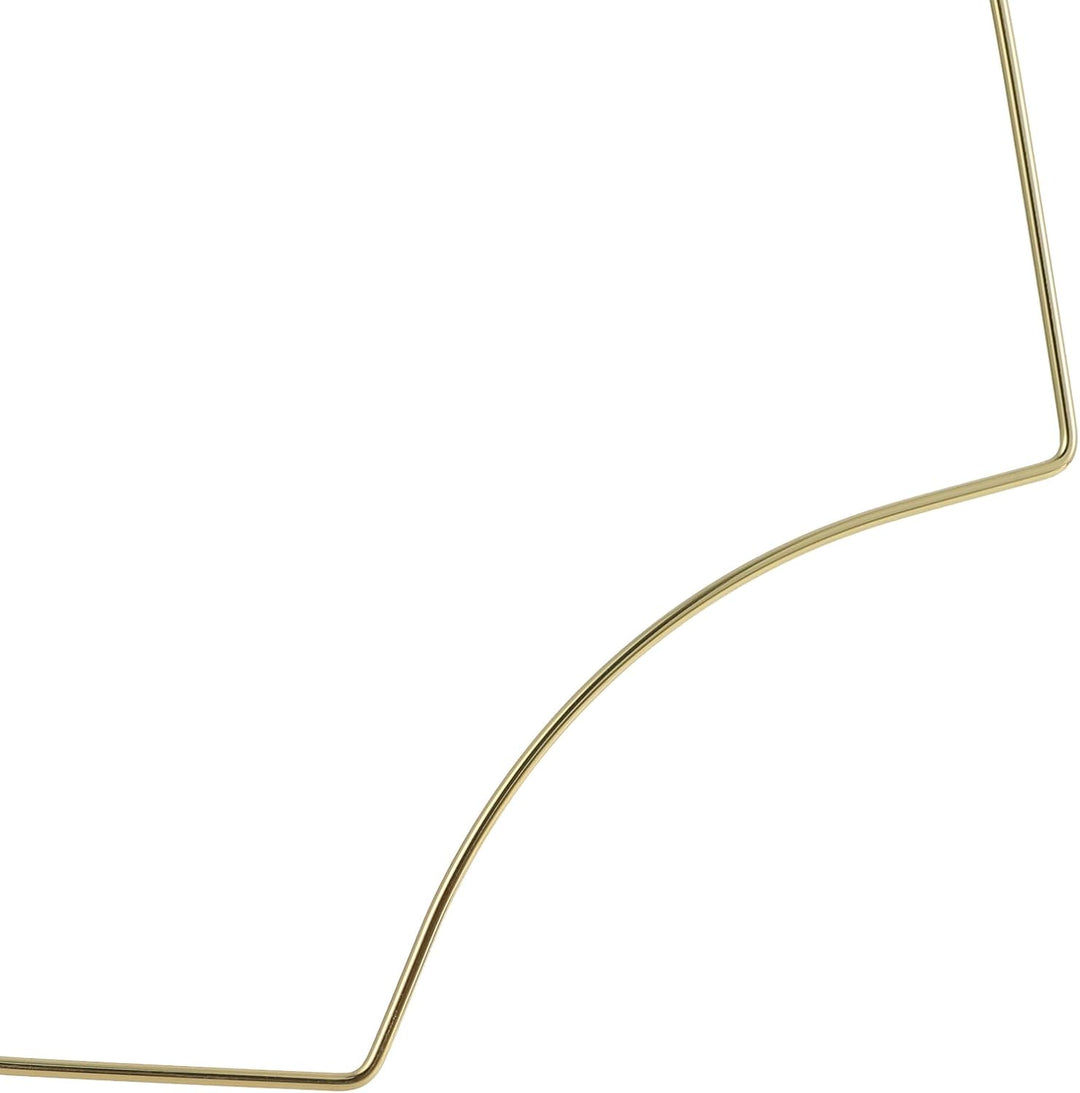 10 Stück Sanduhr-Design Kleiderbügel,Goldene Körperform-Kleiderbügel aus Metall mit Haken,Rostbestän