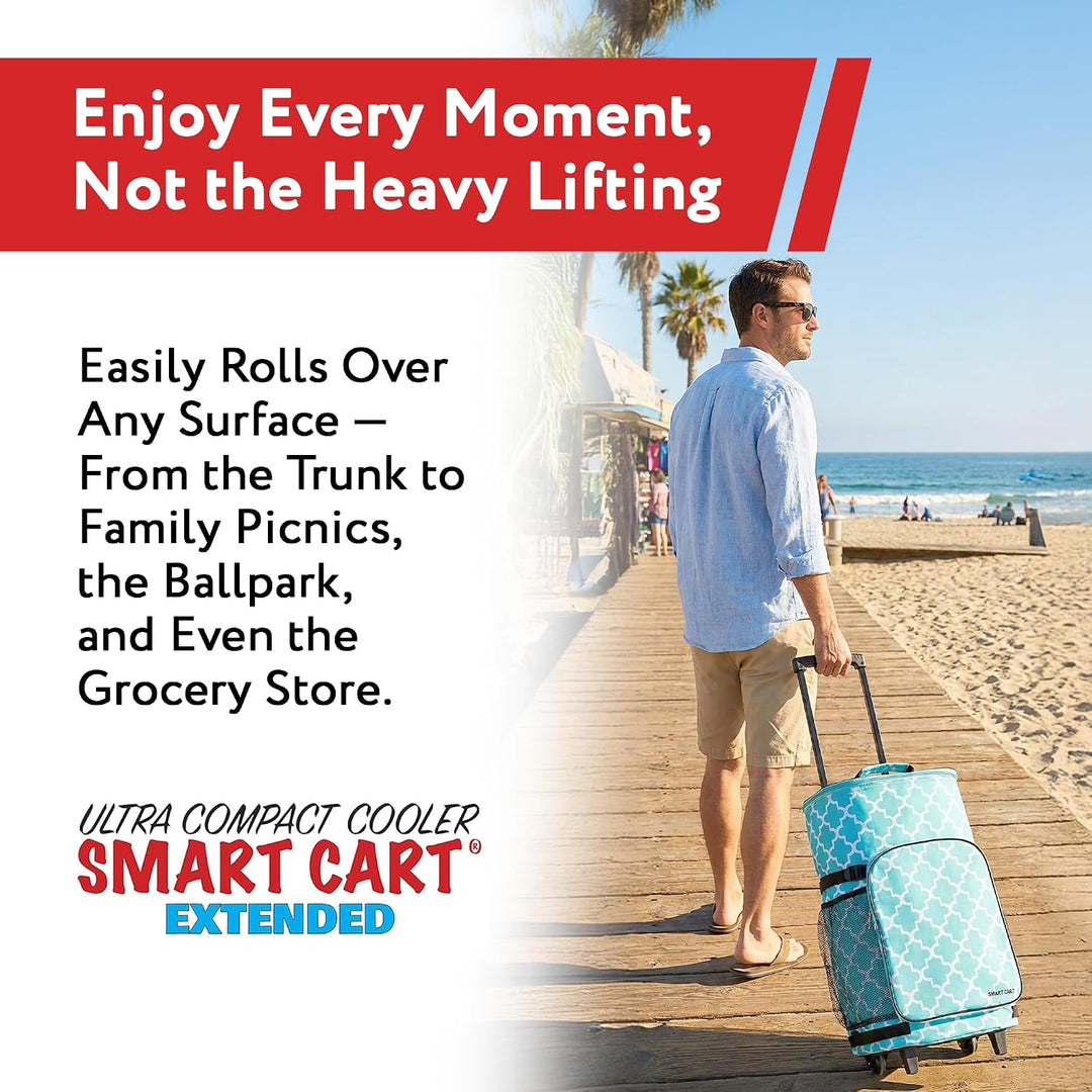dbest products Ultra Compact Cooler Smart Cart Marokkanische Fliese Extended, Marokkanische Fliese E