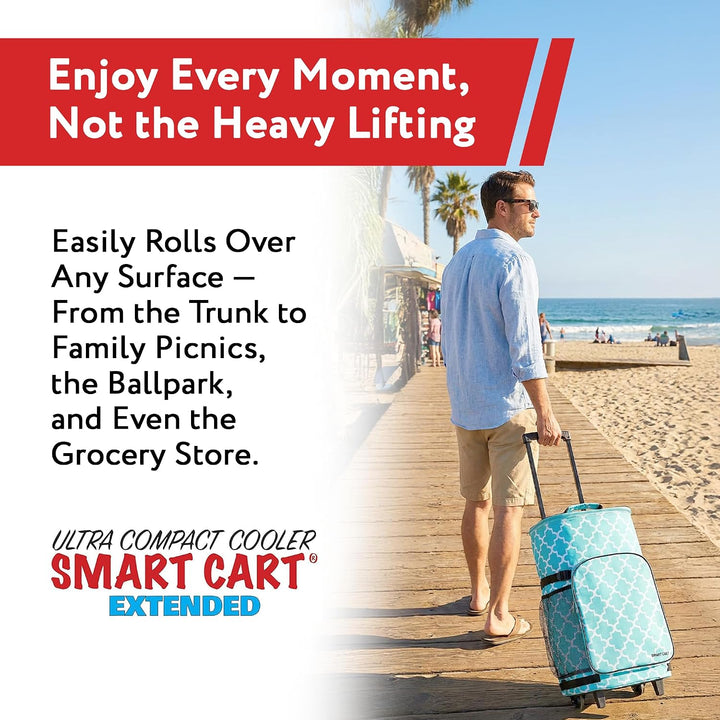 dbest products Ultra Compact Cooler Smart Cart Marokkanische Fliese Extended, Marokkanische Fliese E