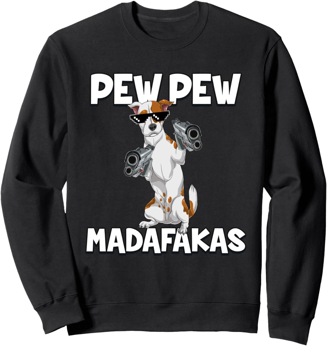 Pew Pew Madafakas Hund Sweatshirt