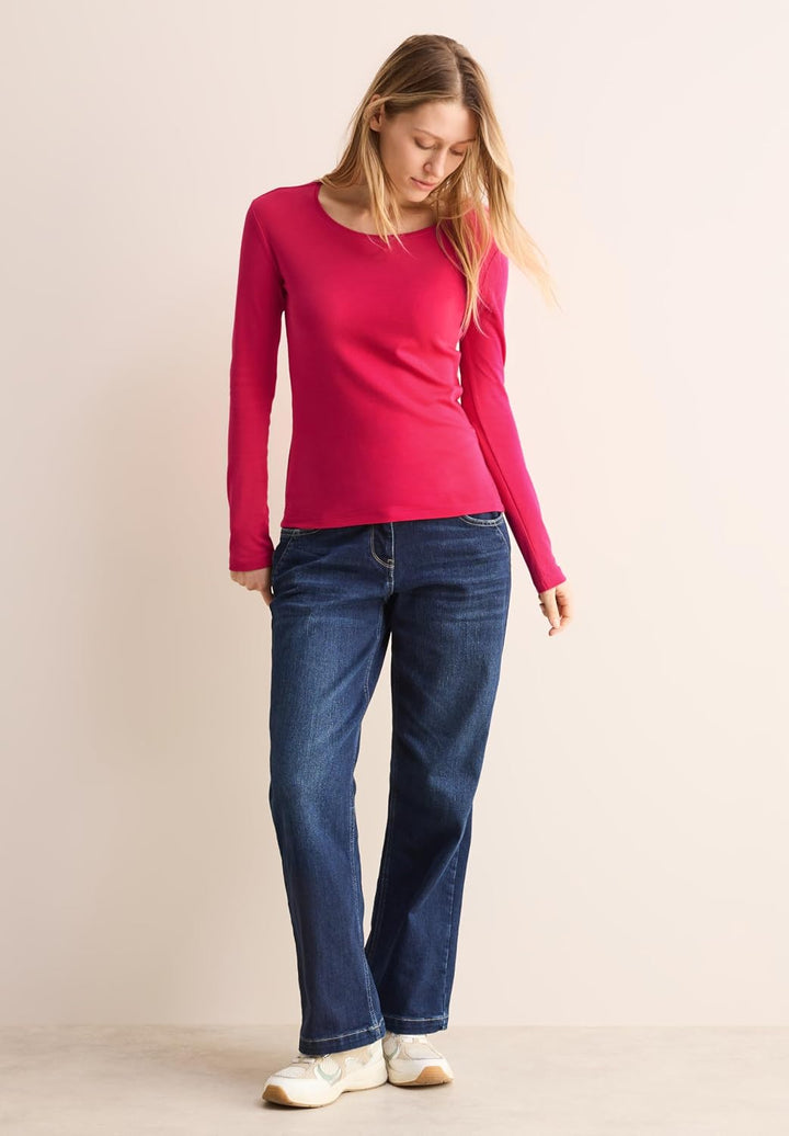 Shirt mit Rundhals L Granita Red, L Granita Red
