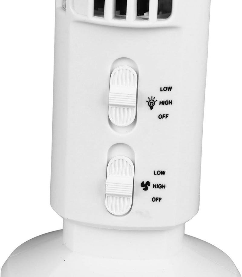 EIMSOAH Turmventilator für Schlafzimmer, 90 Grad Oszillierender Ventilator, Leiser Tragbarer USB-Tis