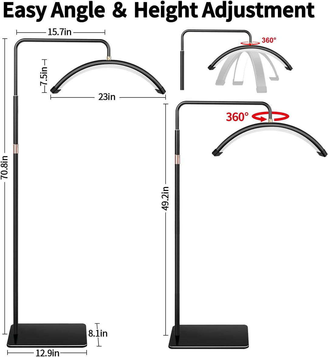 Wimpern Lampe für Wimpernverlängerungen mit Telefonhalter, Tätowierer, Nageltechniker – kühle, LED B