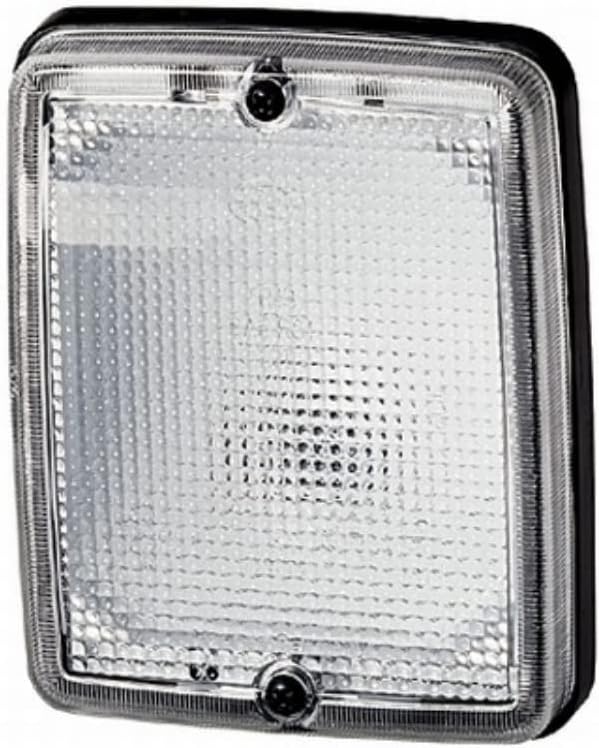 HELLA - Innenraumleuchte - Halogen - 12/24V - 10W - T4W - Einbau/Schraubanschluss - Lichtscheibenfar