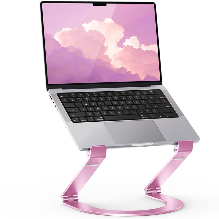Laptop Ständer,Maxonar Höhenverstellbar Faltbarer Aluminium Laptop Stand Ergonomischer,Belüfteter La