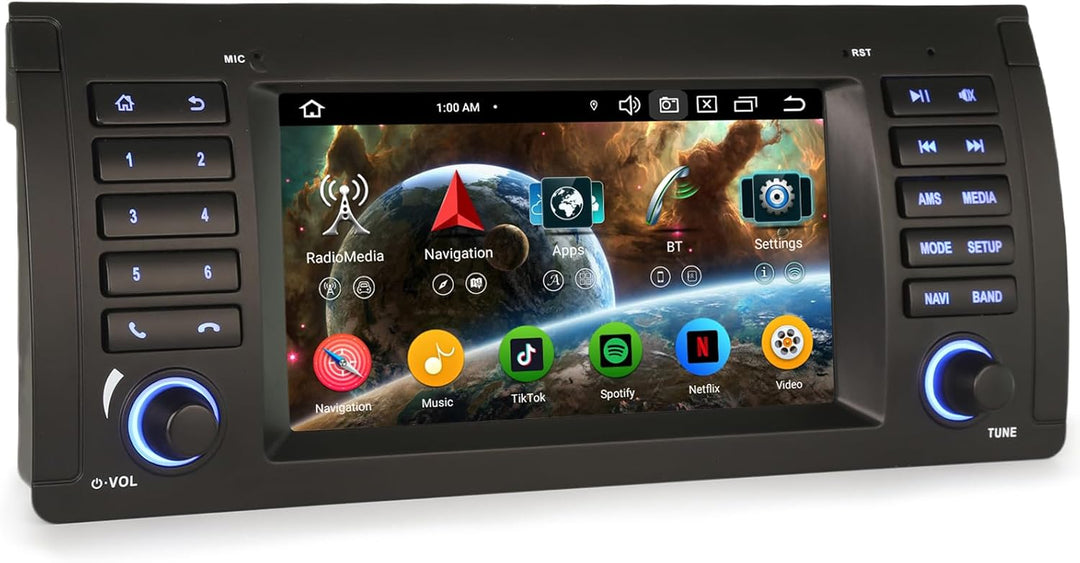 8-Kern [4G+64G] Android 14 Autoradio für BMW X5 E53 GPS-Navi Carplay Android Auto DSP Bluetooth 5.0