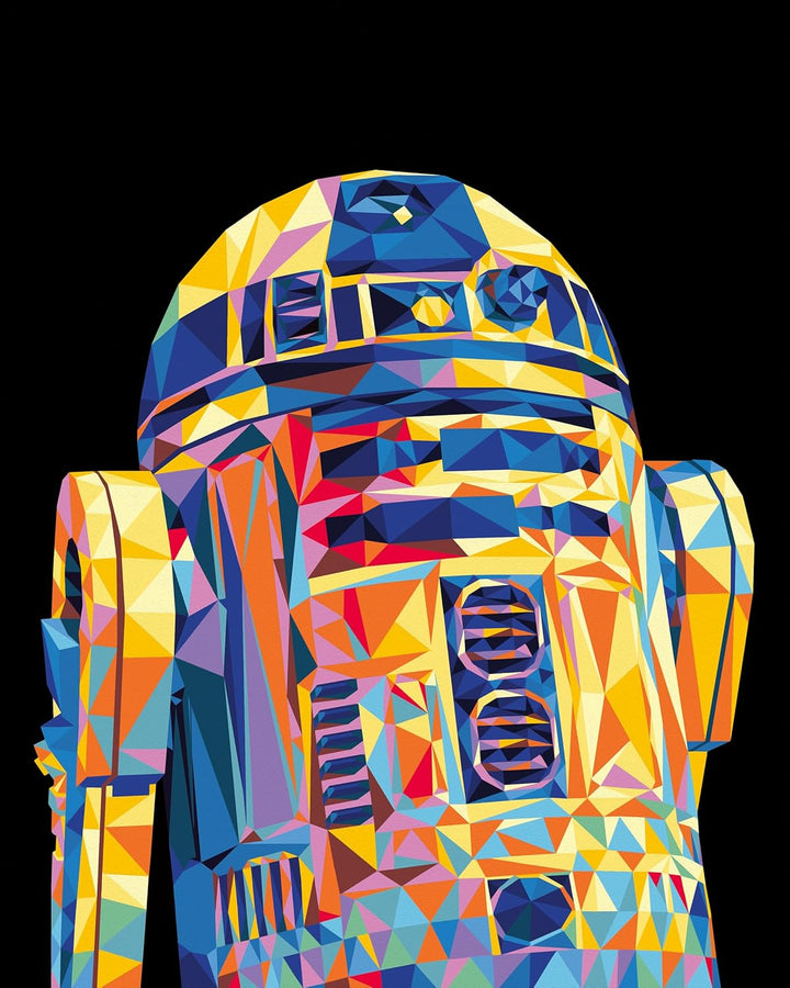Ravensburger CreArt 23730 - R2-D2 - Star Wars Malen nach Zahlen Erwachsene, DIY Malset mit Pinsel un