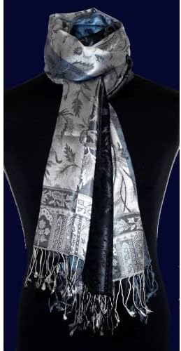 Lorenzo Cana Herren Schal Schaltuch gewebt 100% Seide 70 cm x 190 cm Paisley Seidenschal Seidentuch