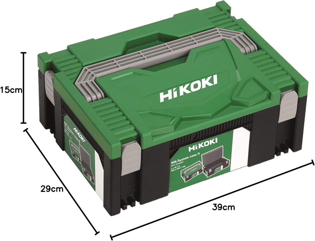 Hikoki 402539 Transportkoffer HSC II, Kunststoff, Grün Schwarz, 295x395x158 mm