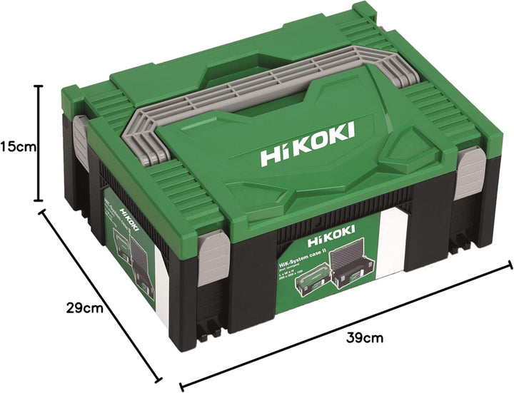 Hikoki 402539 Transportkoffer HSC II, Kunststoff, Grün Schwarz, 295x395x158 mm