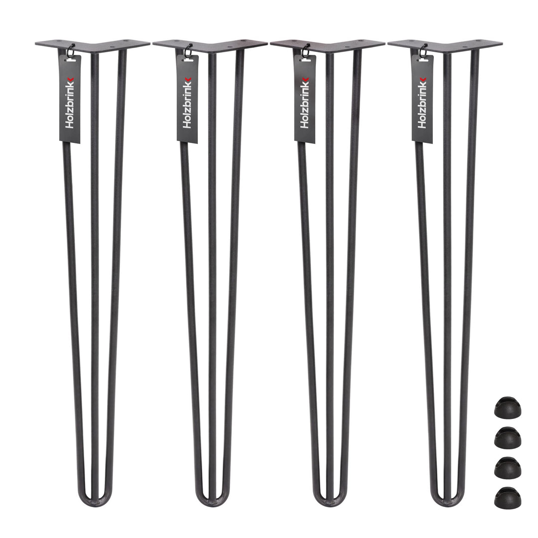 HOLZBRINK - Tischbeine aus Metall | Möbelfüsse | Schreibtischbeine | Metallfüsse | Perfekt für Zu Ha