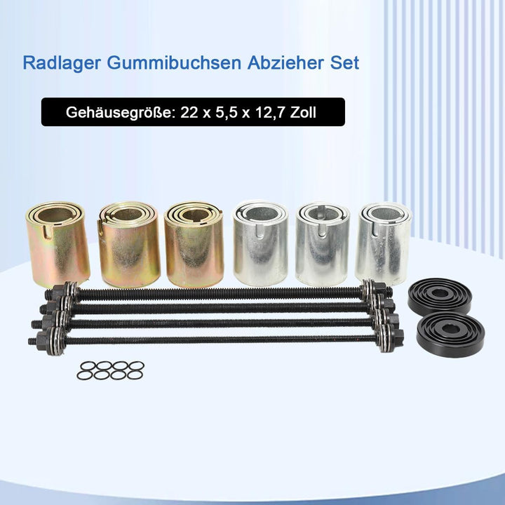 27tlg Silentlager Werkzeug Abzieher Satz Gummibuchsen Buchsen Achslager Montage Demontage Lager Gumm