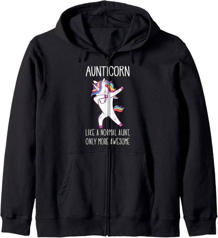 Dabbing Unicorn Auntie Aunticorn Like An Aunt Only Awesome Kapuzenjacke