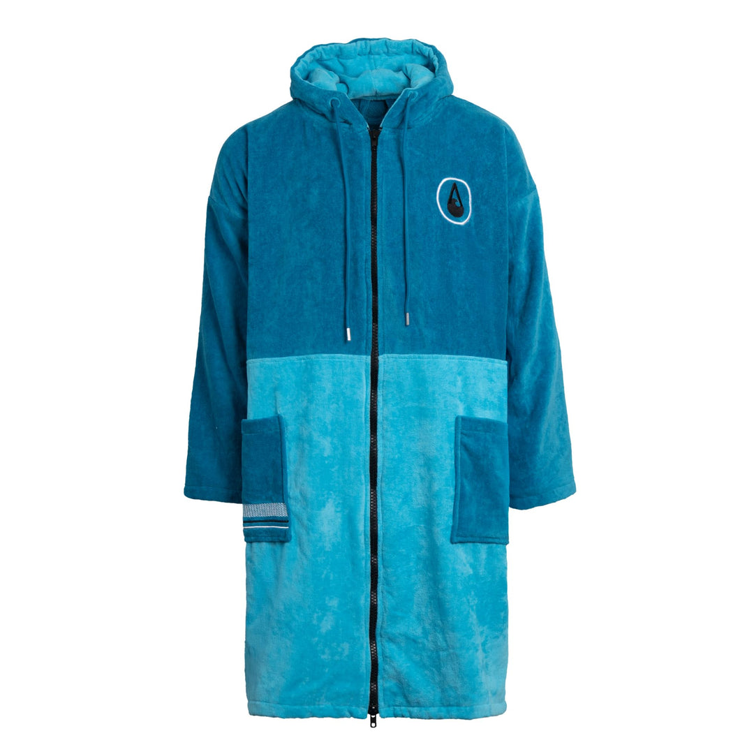WAVE HAWAII Bleys ZIP Surfponcho für Körpergrössen von 170-205 cm aus 100% ÖKO Baumwolle Umkleidehil