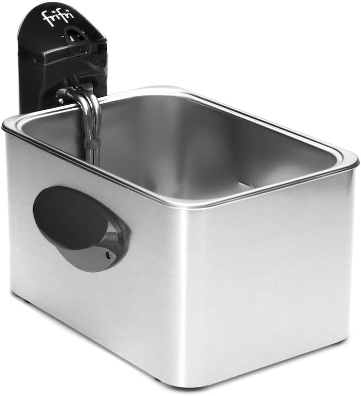 Frifri F5848-DUO Fritteuse, Edelstahl, Schwarz