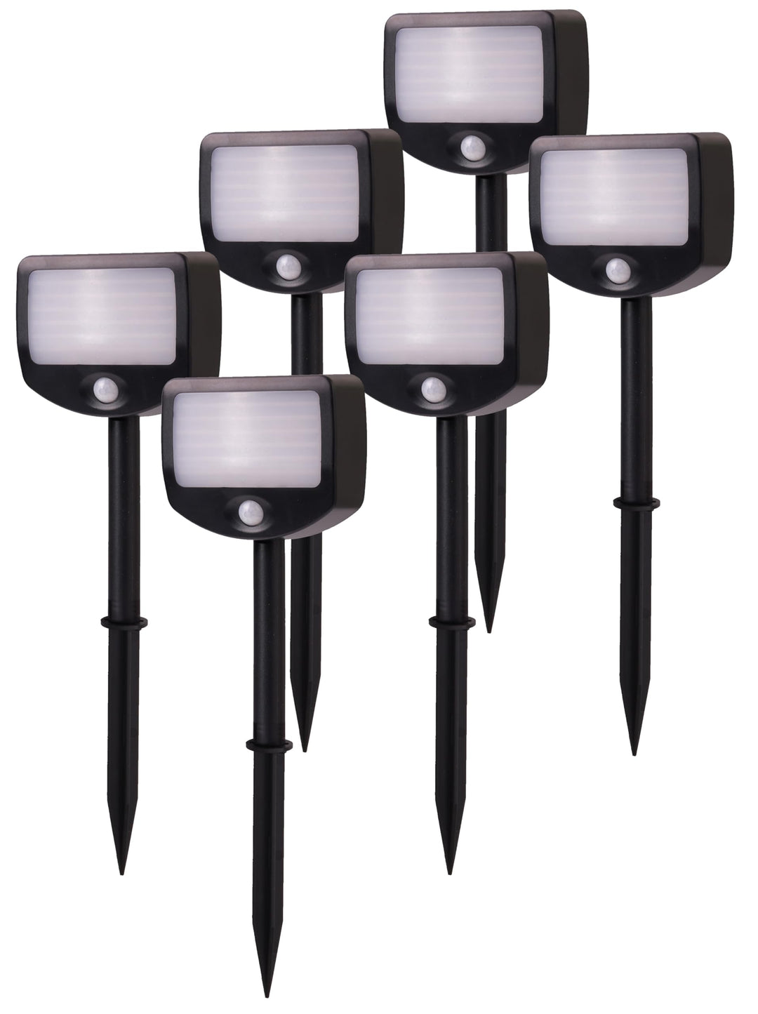 Northpoint LED Batterie Strahler Fluter Sicherheitsleuchte 6er Set mit Funk-Aktivierung Bewegungsmel