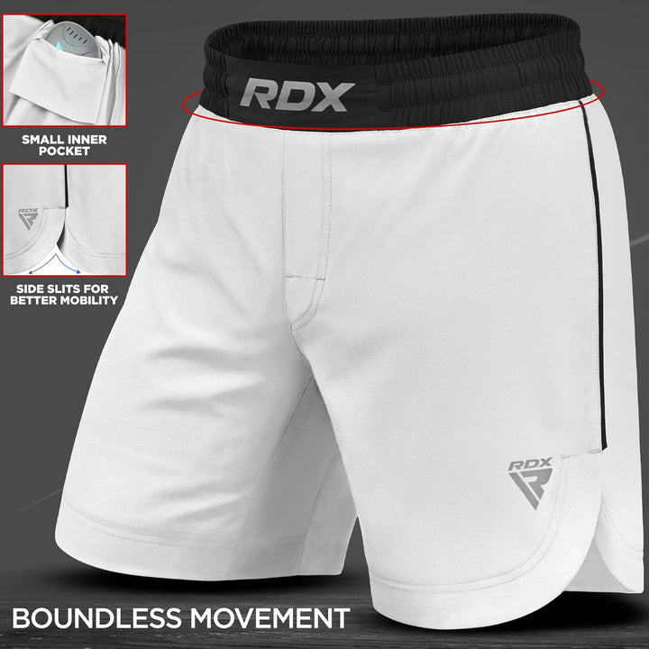 RDX MMA Shorts Sporthose Herren Kurz, Kampfsport Boxen Trainingshose Männer, Kickboxen Muay Thai Box
