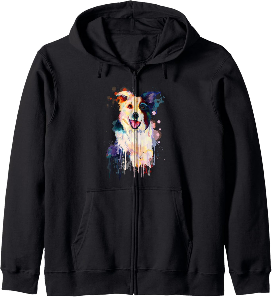 Border Collie Hunde Mama Kapuzenjacke