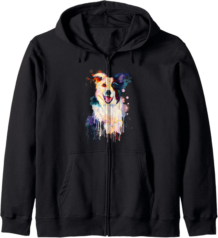 Border Collie Hunde Mama Kapuzenjacke