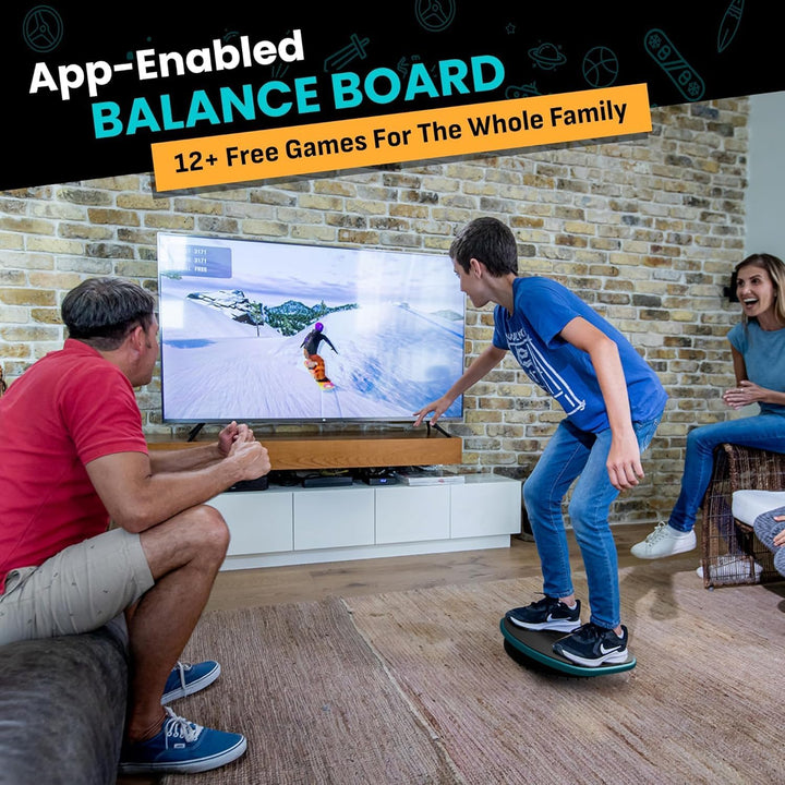 GoBalance Board App Balance Board mit Bluetooth Sensor 12 Spiele fuer Training Spass und Fitness Sta