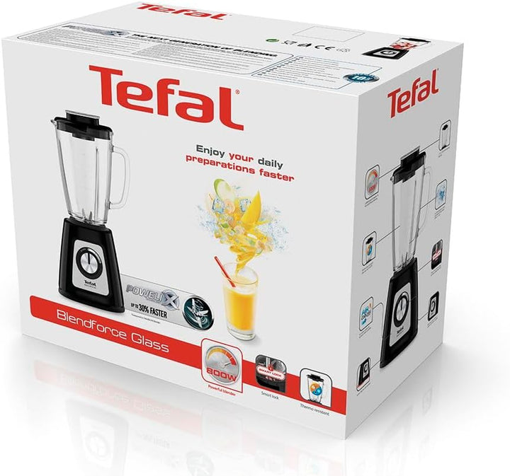 Tefal BL435831 BL4358 Standmixer, Glas, 1.75 liters, Schwarz