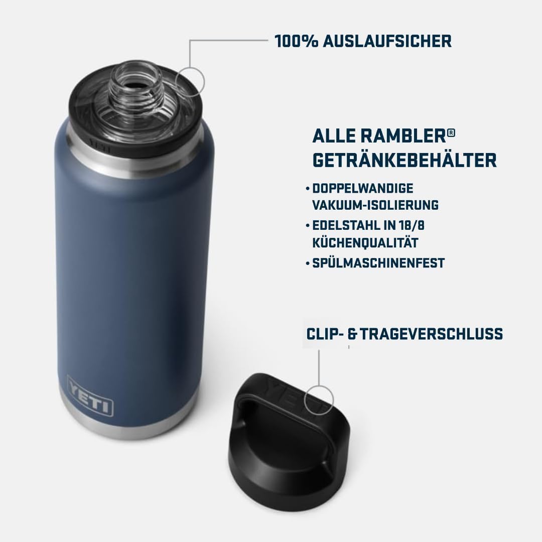 YETI Rambler Flasche Mit Chug-Verschluss, Moon Dust, 36 oz (1 L), Moon Dust