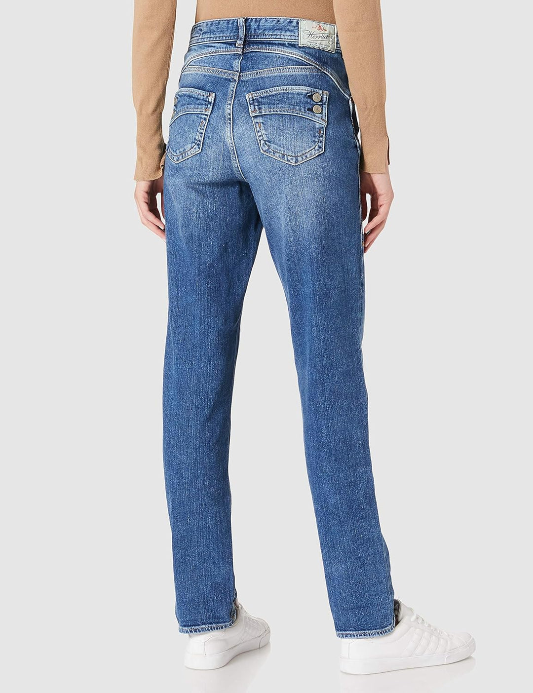 Herrlicher Damen Piper Hi Conic Recycled Denim Jeans 26W / 30L Retro Marvel 869, 26W / 30L Retro Mar